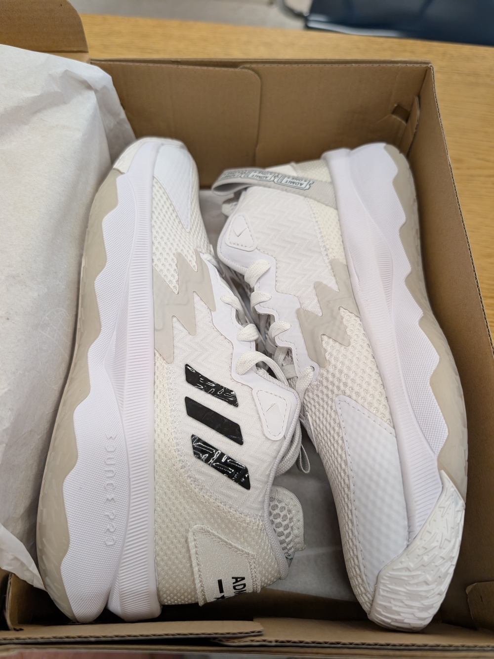 adidas Dame 8 White Basketball Shoes